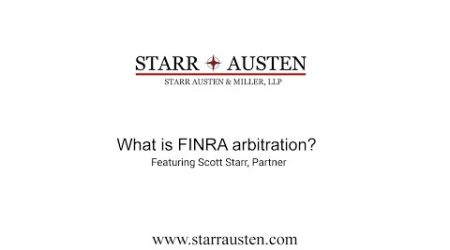 What is FINRA arbitration?